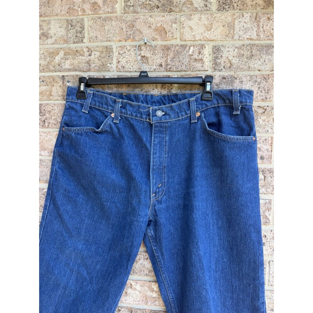 Vintage Levi’s Orange Tab 506 Men 40x30 Blue USA Regular Fit Straight Leg Denim - Picture 12 of 16
